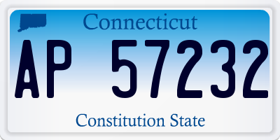 CT license plate AP57232