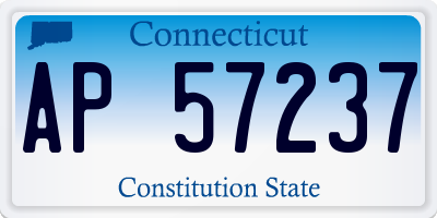 CT license plate AP57237