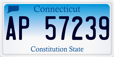 CT license plate AP57239
