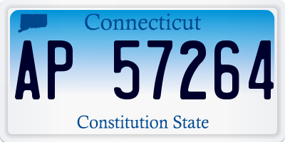 CT license plate AP57264