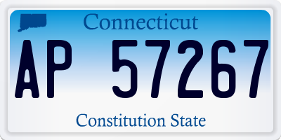 CT license plate AP57267
