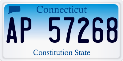 CT license plate AP57268