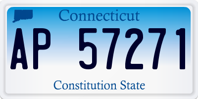 CT license plate AP57271