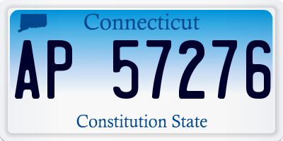 CT license plate AP57276