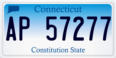 CT license plate AP57277