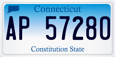 CT license plate AP57280