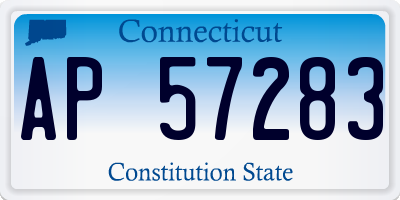 CT license plate AP57283