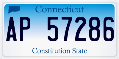 CT license plate AP57286