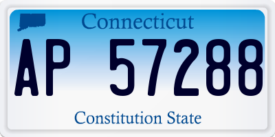 CT license plate AP57288