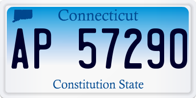 CT license plate AP57290