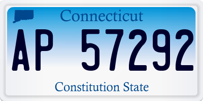 CT license plate AP57292