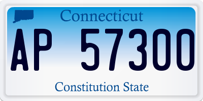 CT license plate AP57300