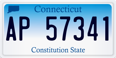 CT license plate AP57341
