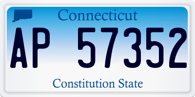 CT license plate AP57352