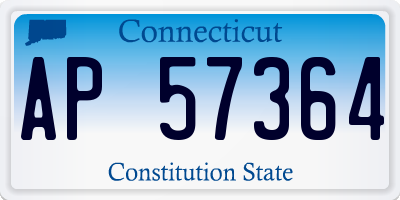 CT license plate AP57364