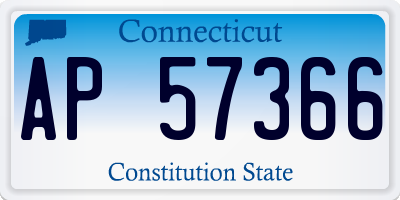 CT license plate AP57366