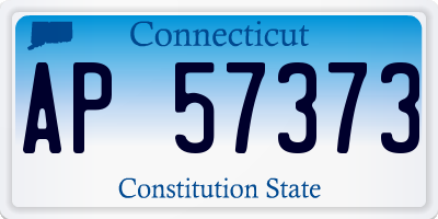 CT license plate AP57373