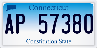 CT license plate AP57380