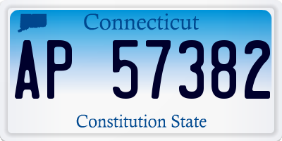CT license plate AP57382