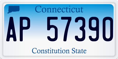 CT license plate AP57390