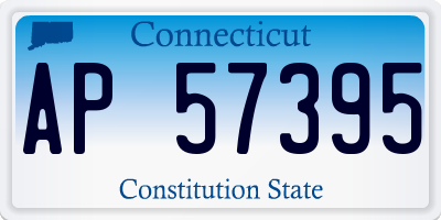 CT license plate AP57395