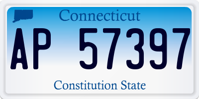 CT license plate AP57397