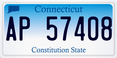 CT license plate AP57408