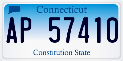 CT license plate AP57410