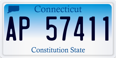 CT license plate AP57411