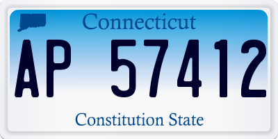 CT license plate AP57412