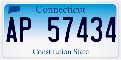 CT license plate AP57434