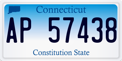 CT license plate AP57438