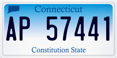 CT license plate AP57441