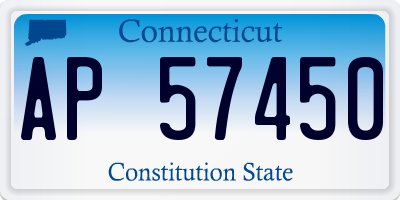 CT license plate AP57450