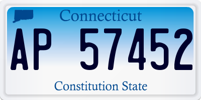 CT license plate AP57452