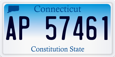 CT license plate AP57461