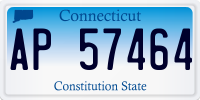 CT license plate AP57464