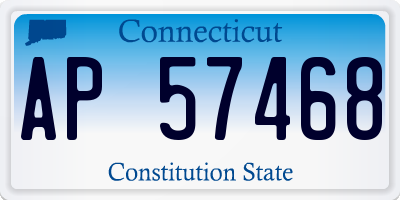 CT license plate AP57468