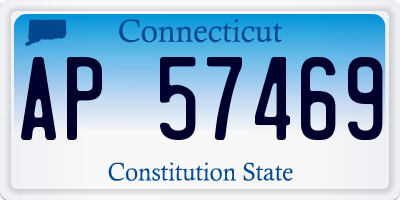CT license plate AP57469