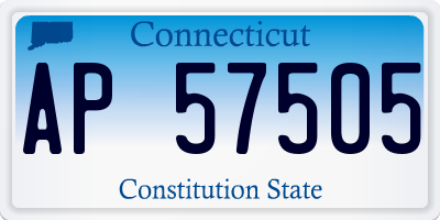 CT license plate AP57505