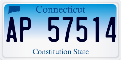 CT license plate AP57514