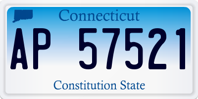 CT license plate AP57521