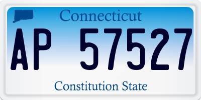 CT license plate AP57527