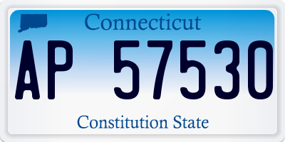 CT license plate AP57530