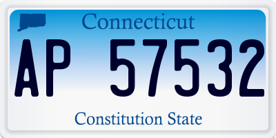 CT license plate AP57532