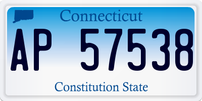 CT license plate AP57538
