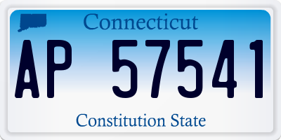CT license plate AP57541