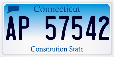 CT license plate AP57542