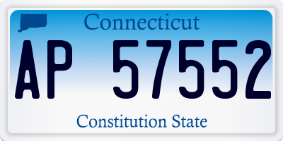 CT license plate AP57552