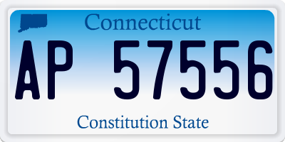 CT license plate AP57556